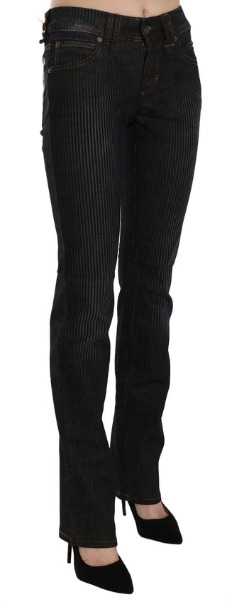 Elegant Black Slim Fit Corduroy Jeans - Luxury for You