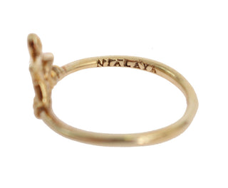 Elegant Gold-plated Sterling Silver Ring