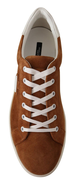 Elegant Two-tone Leather Sneakers