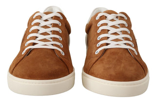 Elegant Two-tone Leather Sneakers