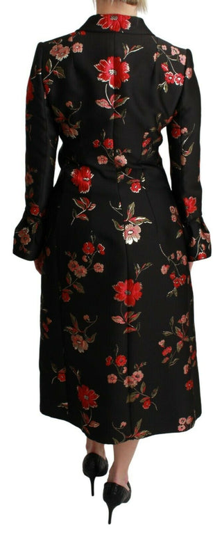 Elegant Floral Embroidered Trench Coat - Luxury for You