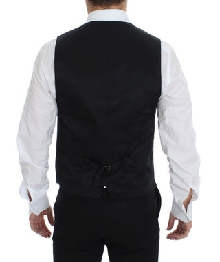 Elegant Gray Wool Formal Vest - Luxury for You