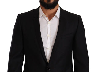 Exclusive Black Virgin Wool Blazer