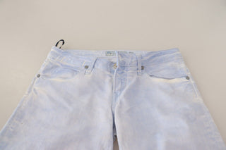 Light Blue Cotton Push Up Denim Jeans