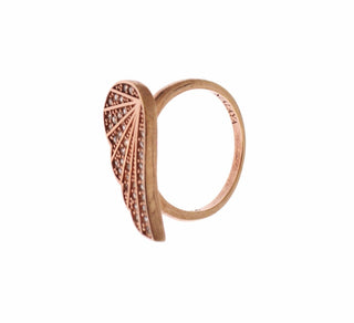 Elegant Pink Gold Cz Crystal Ring - Luxury for You