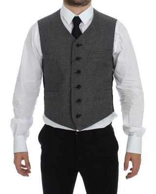 Elegant Single Breasted Gray Dress Vest - Luxury for You