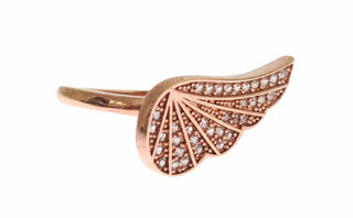 Elegant Pink Gold Cz Crystal Ring - Luxury for You