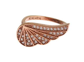 Elegant Pink Gold Cz Crystal Ring - Luxury for You