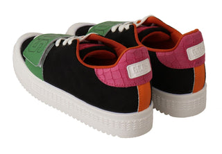 Stylish Multicolor Low Top Lace-up Sneakers