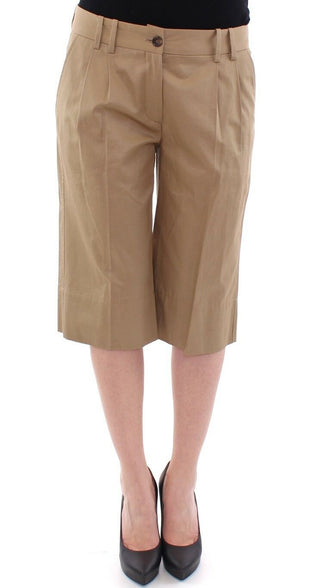 Elegant Beige Cotton Shorts For Women - Luxury for You