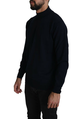 Elegant Dark Blue Pullover Sweater - Luxury for You