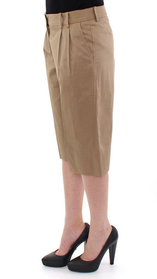 Elegant Beige Cotton Shorts For Women - Luxury for You