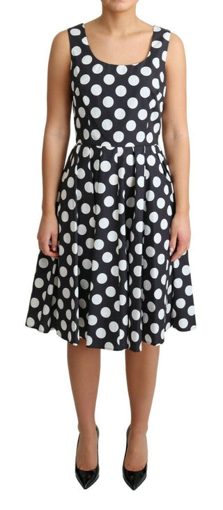 Polka Dot Sleeveless A-line Dress - Luxury for You