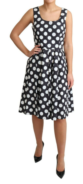 Polka Dot Sleeveless A-line Dress - Luxury for You