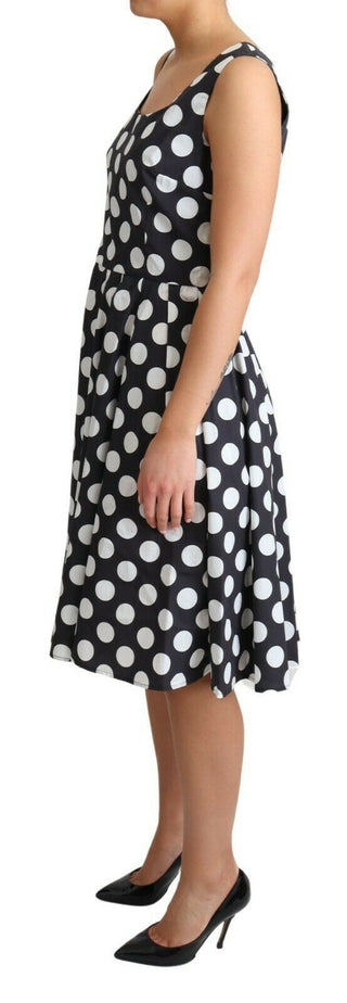 Polka Dot Sleeveless A-line Dress - Luxury for You