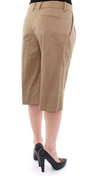 Elegant Beige Cotton Shorts For Women - Luxury for You