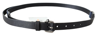 Elegant Black Leather Adjustable Belt - Luxury for You