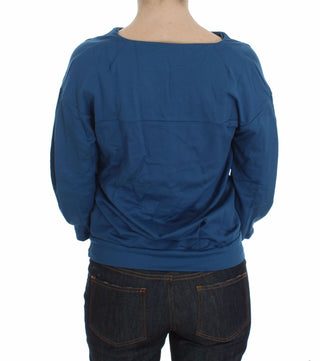 Elegant Deep V-neck Sweater In Blue - Luxury for You