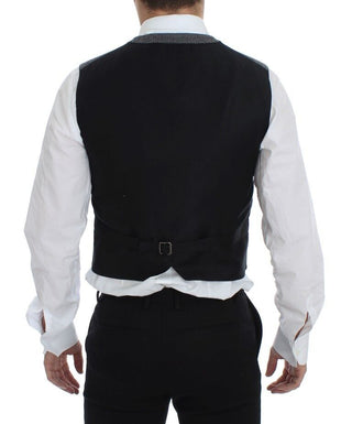 Elegant Single Breasted Gray Dress Vest - Luxury for You