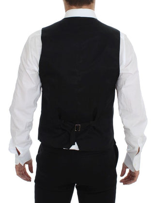 Elegant Gray Wool Dress Vest - Luxury for You