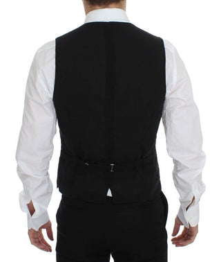 Elegant Black Wool Dress Vest - Luxury for You