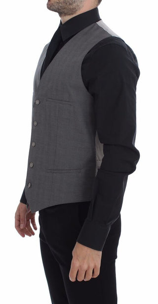 Elegant Gray Slim Fit Dress Vest - Luxury for You