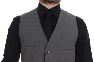 Elegant Gray Slim Fit Dress Vest - Luxury for You