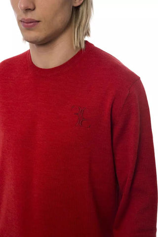 Embroidered Merino Wool Crew Neck Sweater - Luxury for You