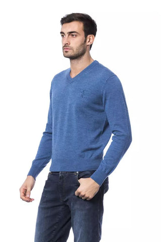 Embroidered Merino Wool Crew Neck Sweater - Luxury for You