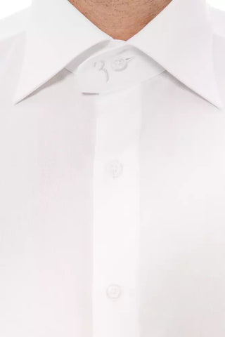 Elegant Monogrammed White Cotton Shirt - Luxury for You