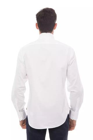 Elegant Monogrammed White Cotton Shirt - Luxury for You