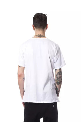 Elegant White Round Neck Printed Tee - Luxury for You