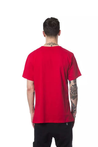 Elegant Red Round Neck Printed Tee - Luxury for You