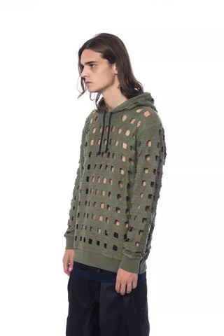 Army Perforated Cotton Hoodie - Casual Elegance - Luxury for You