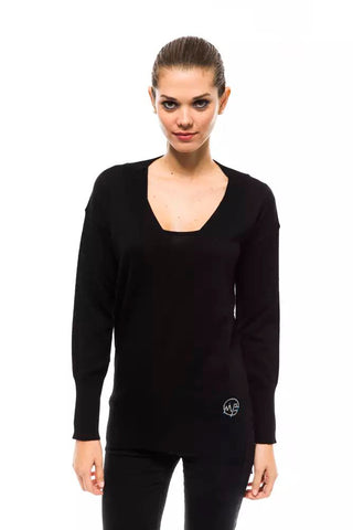 Elegant V-neck Wool-blend Designer Sweater - Luxury for You