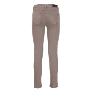 Impeccable Gray Cotton Stretch Pants - Luxury for You