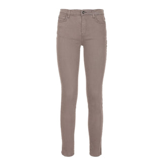 Impeccable Gray Cotton Stretch Pants - Luxury for You