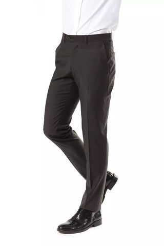 Elegant Gray Woolen Suit Pants - Drop 7 - Luxury for You