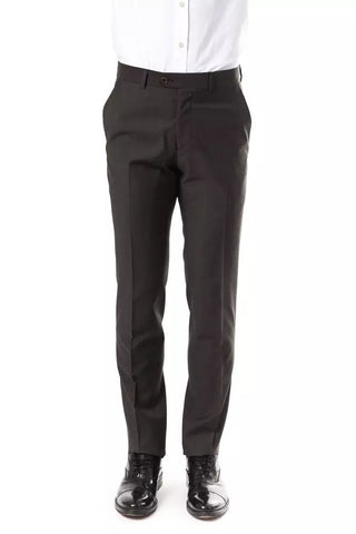 Elegant Gray Woolen Suit Pants - Drop 7 - Luxury for You