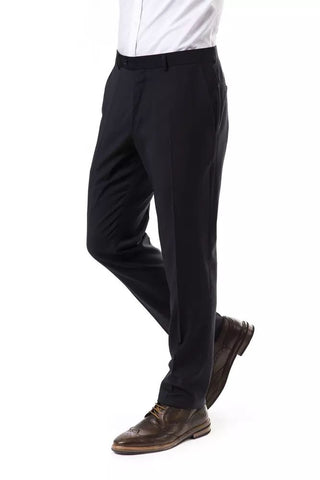 Elegant Gray Woolen Suit Pants For Gentlemen - Luxury for You