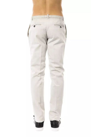 Elegant Gray Casual Cotton Pants - Luxury for You