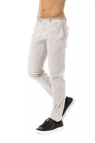 Sleek Gray Casual Fit Cotton Pants For Men - Luxury for You