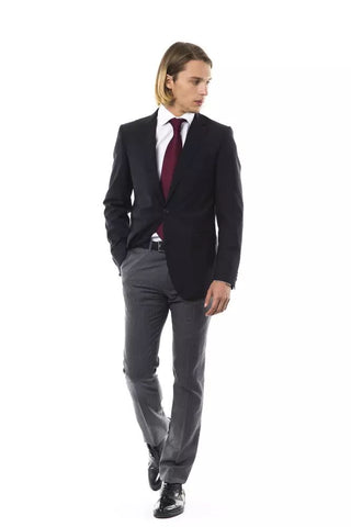 Elegant Wool Two-button Men's Blazer - Luxury for You