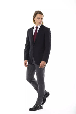 Elegant Wool Two-button Men's Blazer - Luxury for You