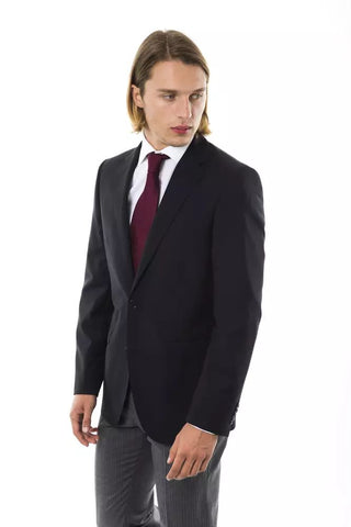 Elegant Wool Two-button Men's Blazer - Luxury for You