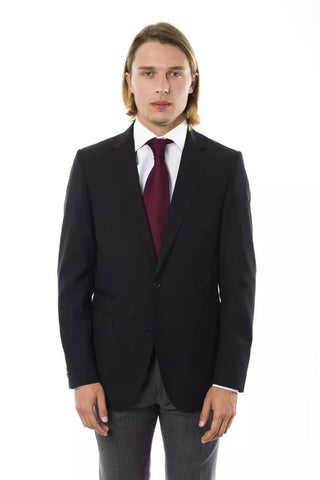 Elegant Wool Two-button Men's Blazer - Luxury for You