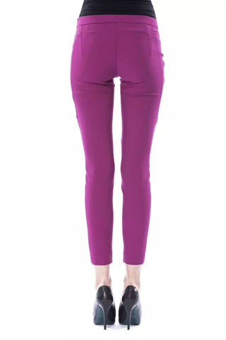 Elegant Purple Skinny Pants With Chic Zip Detail - Luxury for You