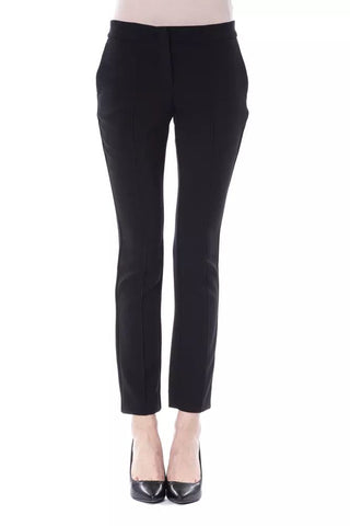 Elegant Black Skinny Pants With Unique Detail - Luxury for You