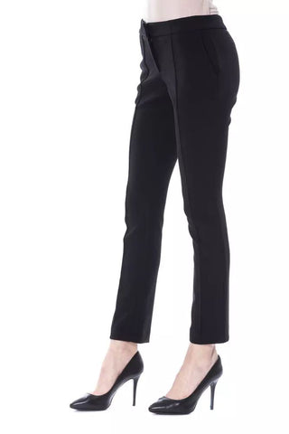 Elegant Black Skinny Pants With Unique Detail - Luxury for You