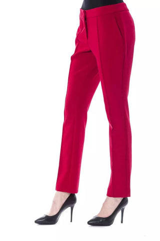 Chic Fuchsia Slim Fit Trousers - Luxury for You